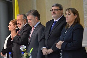 BIBLICA junto al Presidente de Colombia en homenaje a Dario Silva-Silva