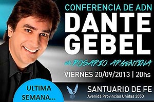 El 20 de septiembre Dante Gebel estará en Rosario: Exclusivo para líderes